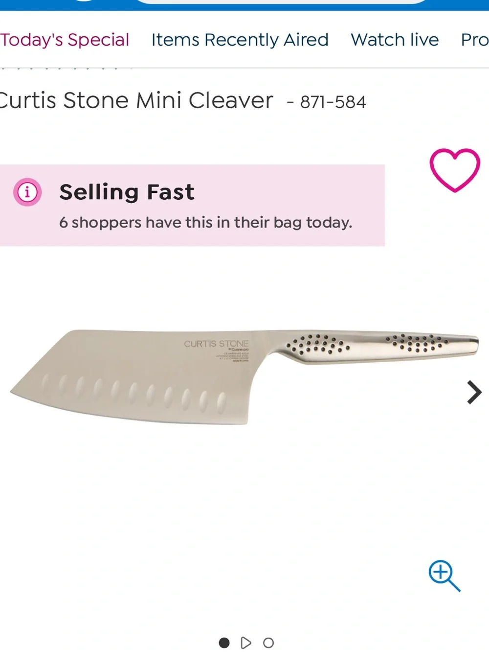 Curtis Stone Mini Cleaver new in box